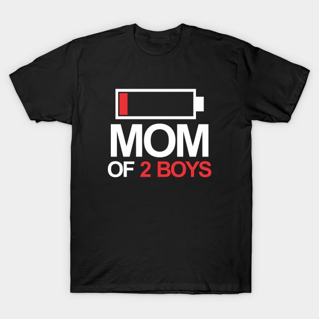 Mom of 2 boys T-Shirt by Abiarsa